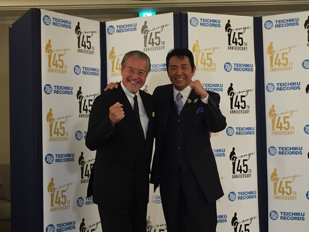 山本譲二、45周年記念曲発売イベントに盟友・吉幾三＆がん手術を公表